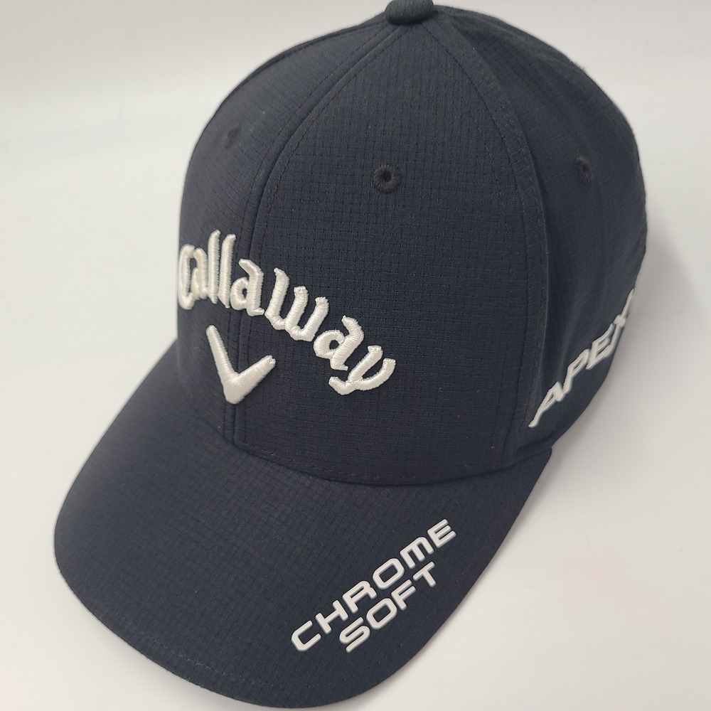 Callaway Hat Adjustable Black White Chrome Soft Apex Rogue ST Odyssey Golf Men